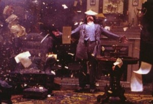 "Here we go gathering nuts in may, nuts in may, nuts in may... Whee! Violence is fun! Here we go gathering nuts in..."