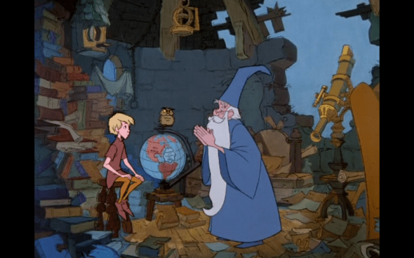 "Yes, Wart, my boy, computers! Airplanes! Telephones! Toasters! Bicycle pumps! ...You have no idea what I'm talking about, do you?"